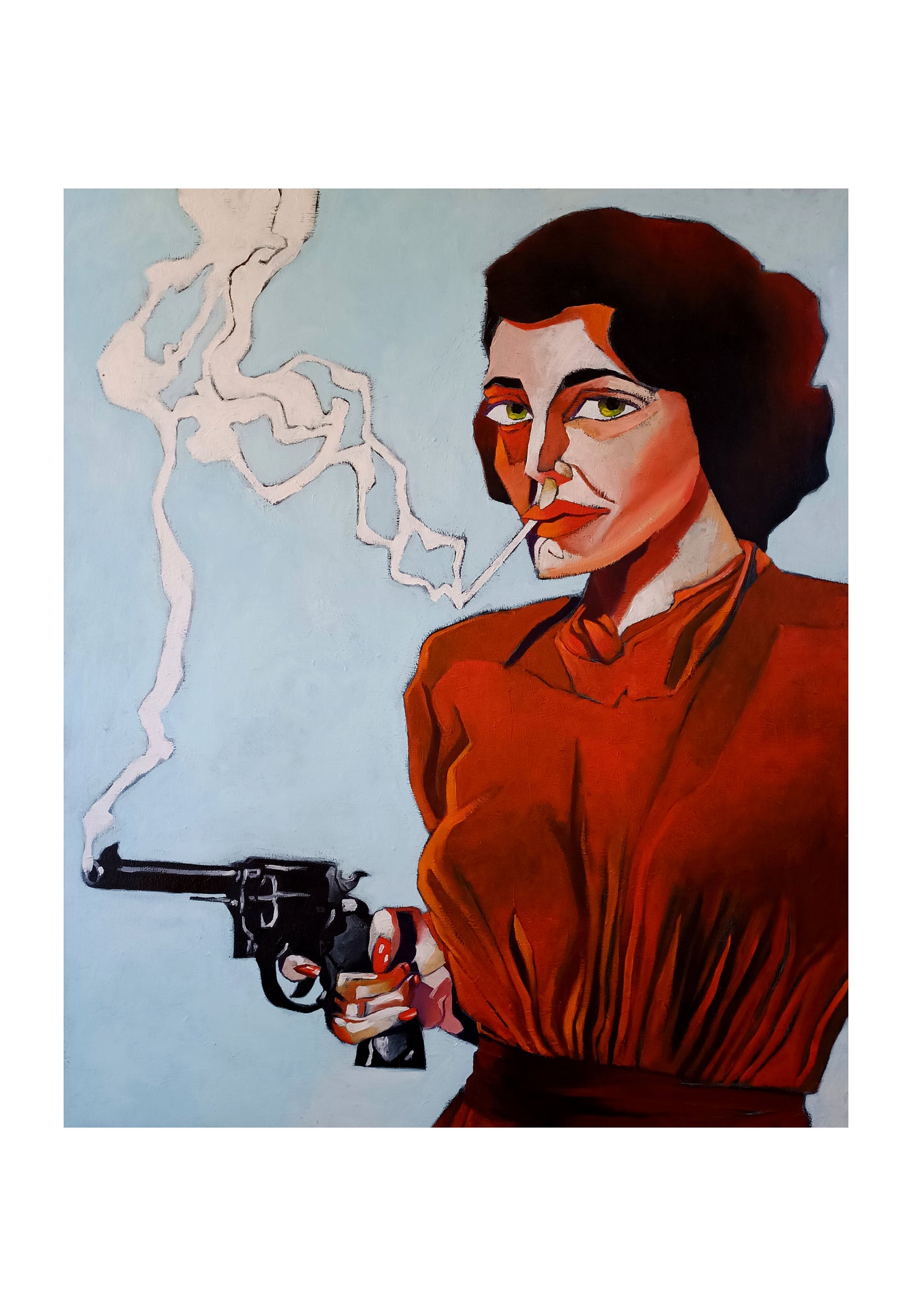 Joan (2022) Óleo sobre tela, 100 x 81 cm.