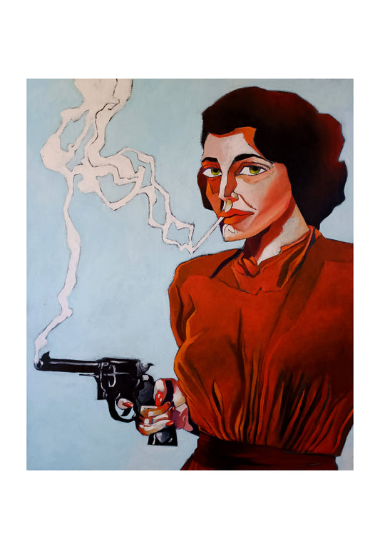 Joan (2022) Óleo sobre tela, 100 x 81 cm.