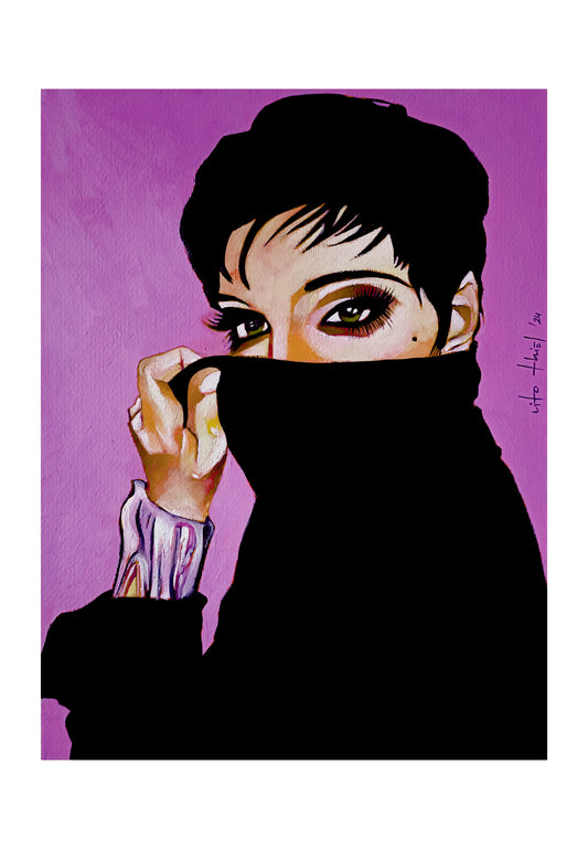 Liza (2024) Óleo sobre papel de 370 gr./m2, 40 x 30 cm.